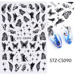Adesivo per unghie stile francese da 10 pezzi Adesivo per unghie a strisce pop (Stz-CS090)