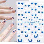 Adesivo per unghie stile francese da 10 pezzi Adesivo per unghie a strisce pop (Stz-CS062)