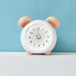 Salvadanaio animale da tavolo con orologio da cartone animato a luce notturna a LED (maiale)
