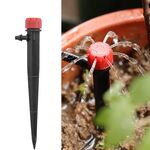 50 pz FH-118 13 cm Regolabile 8 Fori Spina di Terra Gocciolatore Sistema di Irrigazione del Giardino Ugello di Irrigazione (Red Hat)