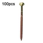 RUITOOL T25 100 pezzi Viti per la lavorazione del legno Viti autofilettanti Torx 5 x 80 mm