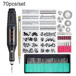 70 pz/set Mini Penna per Incisione Regolabile Velocità Elettrica Micro Trapano Elettrico (Spina DEGLI STATI UNITI)