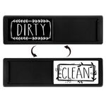 Magnete per lavastoviglie Clean Dirty Sign Magnete per frigorifero a doppia faccia (nero-bianco e nero)