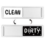 Magnete per lavastoviglie Clean Dirty Sign Magnete per frigorifero a doppia faccia (argento - artiglio di gatto)