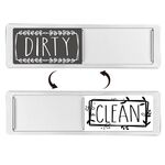Magnete per lavastoviglie Clean Dirty Sign Magnete per frigorifero a doppia faccia (grigio argento bianco)