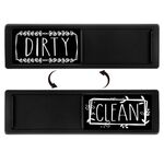 Magnete per lavastoviglie Clean Dirty Sign Magnete per frigorifero a doppia faccia (cornice nera nera)