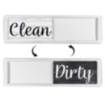 Magnete per lavastoviglie Clean Dirty Sign Magnete per frigorifero a doppia faccia (venatura del legno argento)