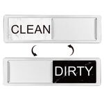 Magnete per lavastoviglie Clean Dirty Sign Magnete per frigorifero a doppia faccia (marmo nero bianco argento)