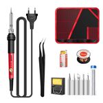 ANENG SL101 12 pz/set Termostato Rotante Famiglia Saldatore a Temperatura Costante Set 60W Kit di Strumenti per Saldatura a Calore Interno(Spina UE)