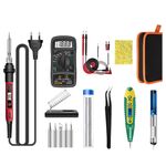 ANENG SL102 16 pz/set Termostato Digitale Domestico Temperatura Costante Saldatore Set 60W Kit di Strumenti per Saldatura a Calore Interno(Spina UE)