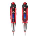 ANENG VD700 2pcs Allarme sonoro e luminoso Sensore display digitale senza contatto Penna test multifunzione (nero rosso)