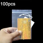 10 x 15 cm 500 pezzi sacchetto a chiusura lampo perforato sacchetto di imballaggio trasparente addensato sacchetto sigillato in plastica (foro inferiore)