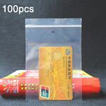 200 pezzi sacchetto a chiusura lampo perforato sacchetto di imballaggio trasparente addensato sacchetto sigillato in plastica 9 x 13 cm 10 foro inferiore in seta