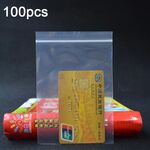 200 pezzi sacchetto a chiusura lampo perforato sacchetto di imballaggio trasparente addensato sacchetto sigillato in plastica 9 x 13 cm 10 seta senza foro