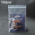200 pezzi sacchetto a chiusura lampo perforato sacchetto di imballaggio trasparente addensato sacchetto sigillato in plastica 15 x 20 cm 10 foro inferiore in seta