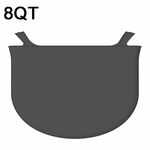 Fodere per pentola a cottura lenta in silicone da 8 QT Fodere riutilizzabili per pentole di coccio a prova di perdite (nero)
