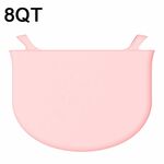 Fodere per pentola a cottura lenta in silicone da 8 QT Fodere riutilizzabili per pentole di coccio a prova di perdite (rosa)