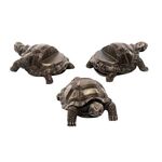 3 pz/set Piedini per vasi di fiori Supporto per vasi per piante in resina a forma di animale Riser Pad (tartaruga)