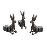 3 pz/set Piedini per vasi di fiori Stand Vasi per piante in resina a forma di animale Riser Pad (Coniglio)