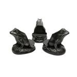 3 pz/set Piedini per vasi di fiori Supporto per vasi per piante in resina a forma di animale Riser Pad (rana)
