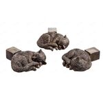3 pz/set Piedini per vasi di fiori Stand Vasi per piante in resina a forma di animale Riser Pad (Gatto)