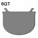 Fodere per pentola a cottura lenta in silicone da 6 QT Fodere riutilizzabili per pentole di coccio a prova di perdite (grigio)