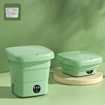 Mini lavabiancheria portatile pieghevole per lavatrice da 4,5 litri, colore: verde frutta (spina americana)