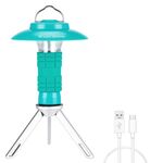 WEST BIKING Faro per esterni Lampada da campeggio LED Torcia magnetica portatile di emergenza (Lake Blue)