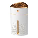Silenzioso USB plug-in purificatore di ioni d'argento umidificatore domestico luce notturna atomizzatore, colore: bianco elettrolitico
