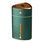 Silenzioso USB plug-in agli ioni d'argento purificante umidificatore domestico luce notturna atomizzatore, colore: elettrolitico verde
