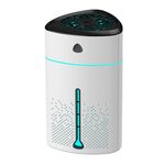 Silenzioso USB plug-in agli ioni d'argento purificante umidificatore domestico luce notturna atomizzatore, colore: bianco