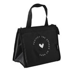 Borsa isolante impermeabile spessa versione orizzontale Borsa porta pranzo in tessuto Oxford (amore)