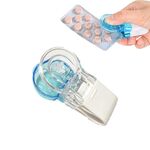 Portapillole portatile Tablets Pillole Blister Pack Apripillole Custodia (trasparente)