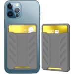 AhaStyle PT133-A-S Custodia per carte adesiva in silicone per telefono cellulare (grigio)