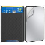 AhaStyle PT133-S Custodia per carte in silicone per telefono cellulare modello adesivo (nero)