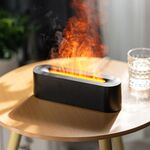 DQ709 Diffusore di aromaterapia a fiamma Silenzioso umidificatore d'aria USB (nero)