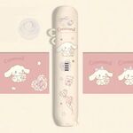 Per RELX 5a generazione di sigarette elettroniche Custodia protettiva stampata a prova di caduta Manicotto per stick di sigaretta (Cane Yu Gui bianco retrò)