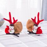 Accessori per capelli natalizi Forcine carine per bambini, colore: pupazzo di neve