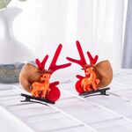 Accessori per capelli natalizi Forcine carine per bambini, colore: alce