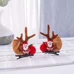Accessori per capelli natalizi Forcine carine per bambini, colore: invita Babbo Natale