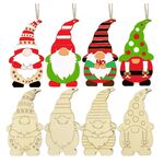 32 pezzi/set albero di Natale pittura fai da te decorazioni da appendere in legno nano elfo