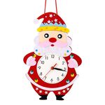 Orologio da cartone animato per bambini Sussidi didattici fatti a mano fai-da-te Decorazione natalizia (stile natalizio casuale)