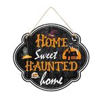 Cartello per porta di Halloween Decorazione per atmosfera horror della casa stregata, Stile: Casa