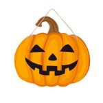Cartello per porta di Halloween Decorazione per atmosfera horror della casa stregata, Stile: Zucca