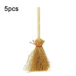 Ornamenti per mini scopa di Halloween Accessori per giocattoli per scope da strega Corda rossa 4 cm x 9,5 cm