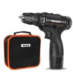 Trapano elettrico HILDA Home 12V agli ioni di litio con caricabatterie e batteria, spina americana, modello: imballaggio in tessuto