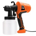Strumento per spruzzatura di vernice motorizzato ad alta tensione HILDA portatile e staccabile, specificazione: con interruttore anti-touch, spina americana arancione
