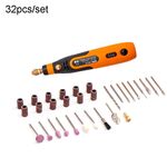 HILDA Micro trapano elettrico con penna smerigliatrice elettrica da 3,6 V, modello: 32 in 1