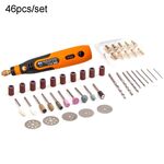 HILDA Micro trapano elettrico con penna smerigliatrice elettrica da 3,6 V, modello: 46 in 1