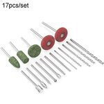 HILDA 17 pz/set Accessori per mulini angolari per la lavorazione del legno Set di accessori per la rettifica